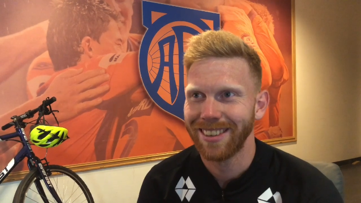 Fredrik Carlsen før Sandefjord-kampen